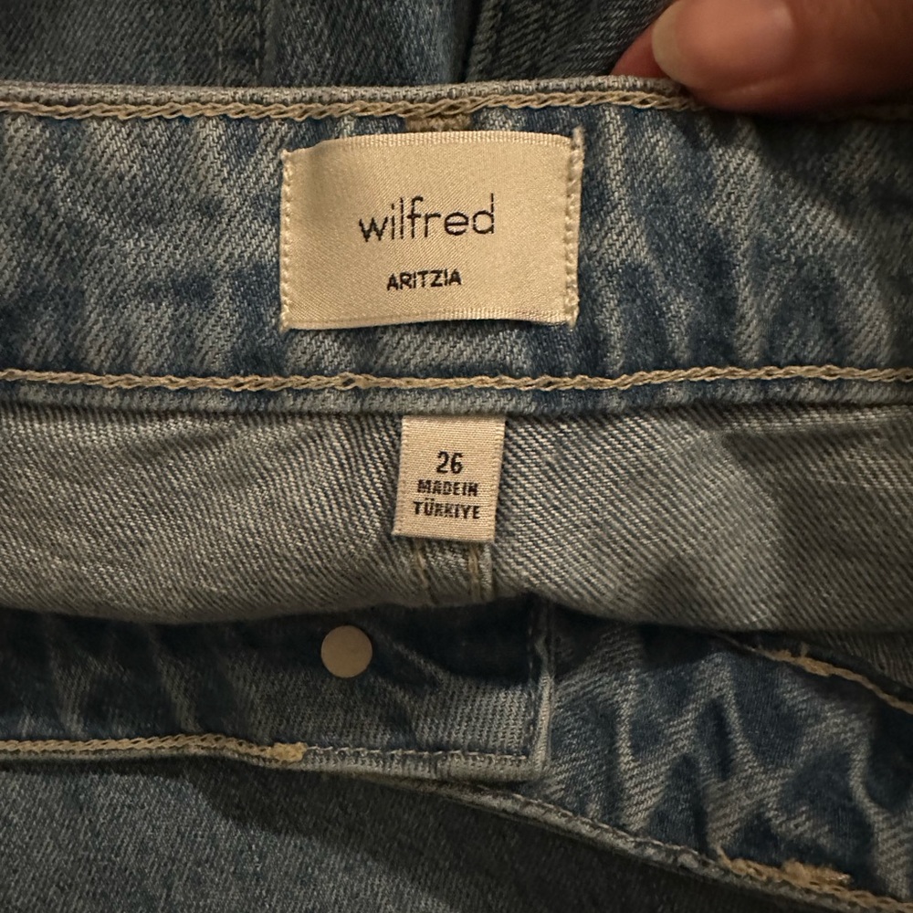 Aritzia wide leg denim! Gently warn - Picture 3 of 3